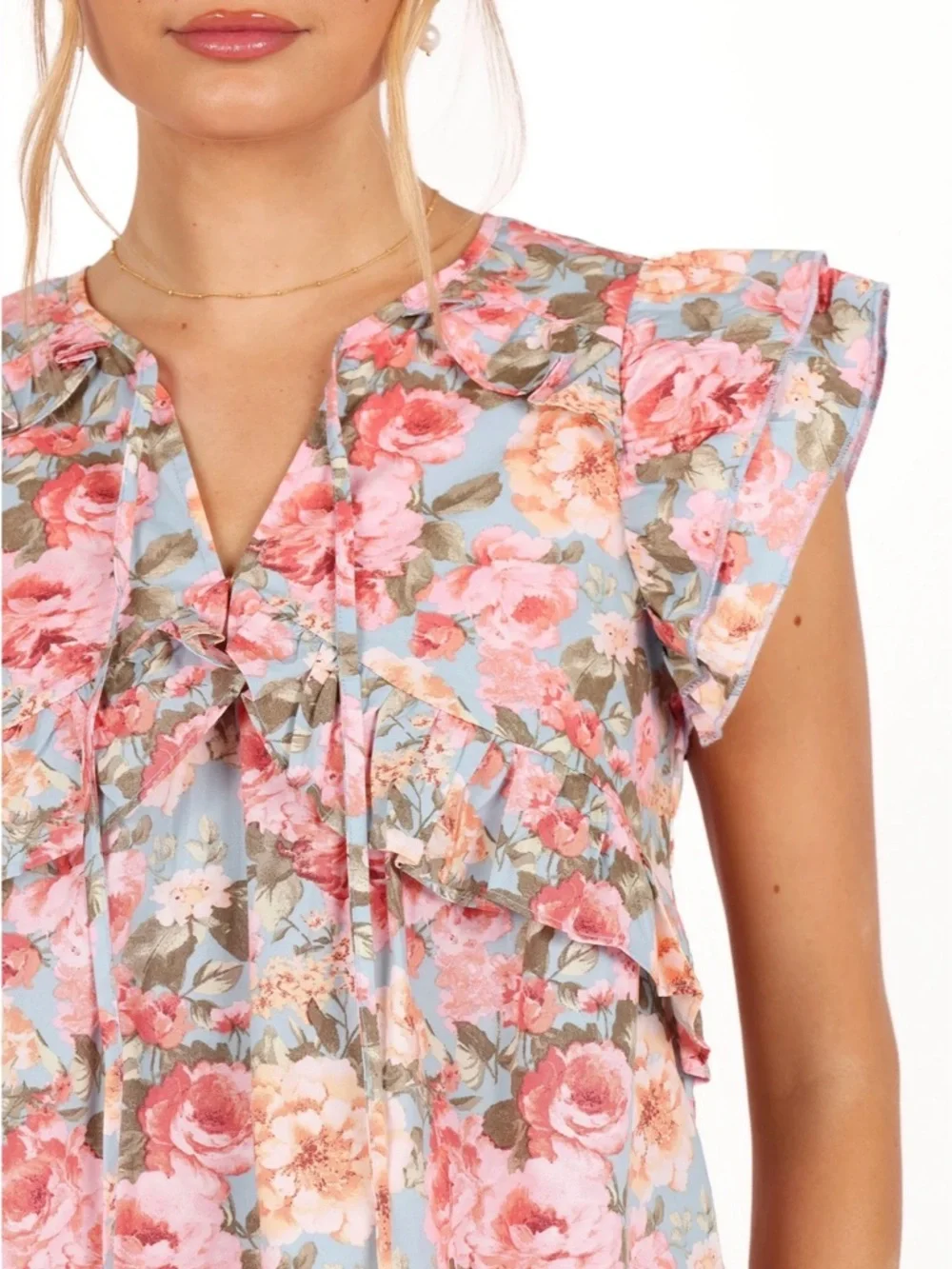 Floral Ruffle Shirt - Picture 7 of 7